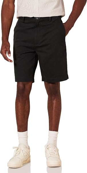 Amazon Essentials Men's Classic-Fit 9" Cotton Twill Chino Shorts with…