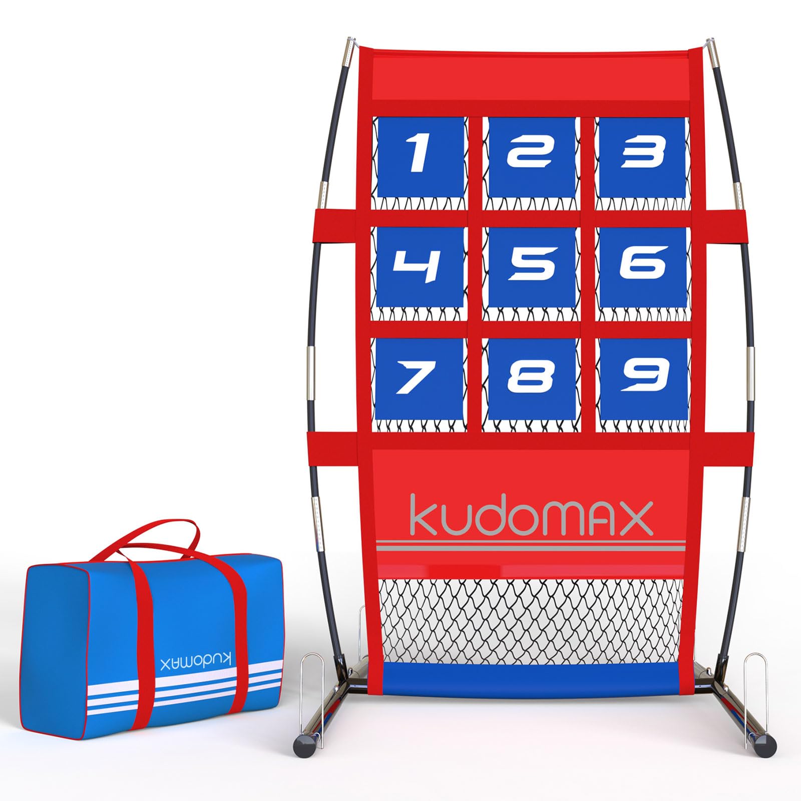 Pitching Target Net​ – Master Your Pitch! Portable Practice System with Numbered Strike Zone for Baseball, Softball &amp; Football. Includes Carry Bag &amp; Enables Quick Assembly