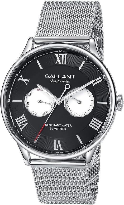 Watch Meca-Quartz Calendar Wrist Watch 