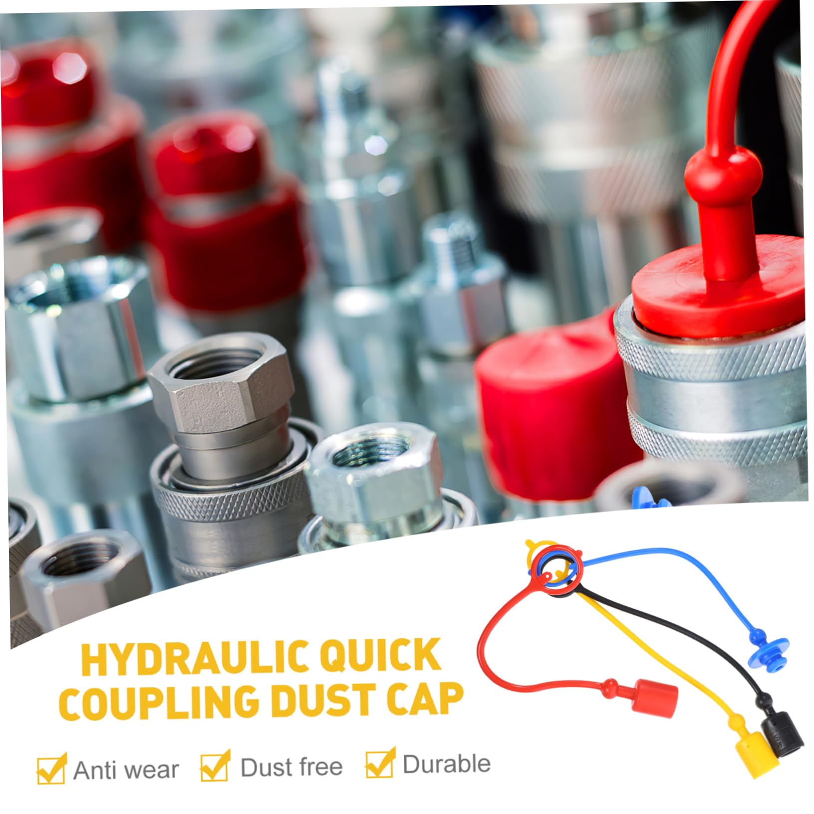 20sätze Hydraulik Kupplungsabdeckungen Teiliges Staubkappen Für Schnelle Hydraulikanschlüsse Leicht Handlich Einfache Montage