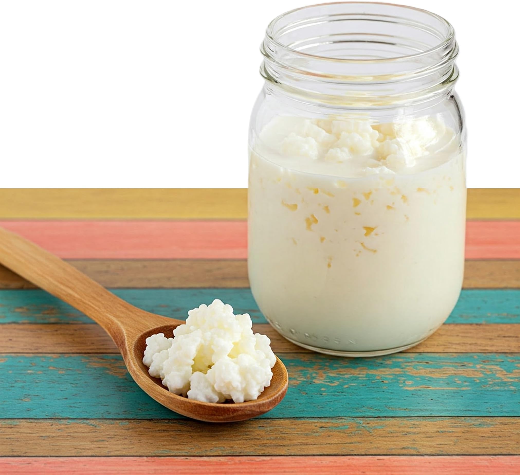 Kefir, Milk Kefir Grains, Milk Kefir Starter Grains, DIY Fermented Probiotic Drink, Works with Whole Milk, Almond Milk, Goat Milk, Coconut Milk