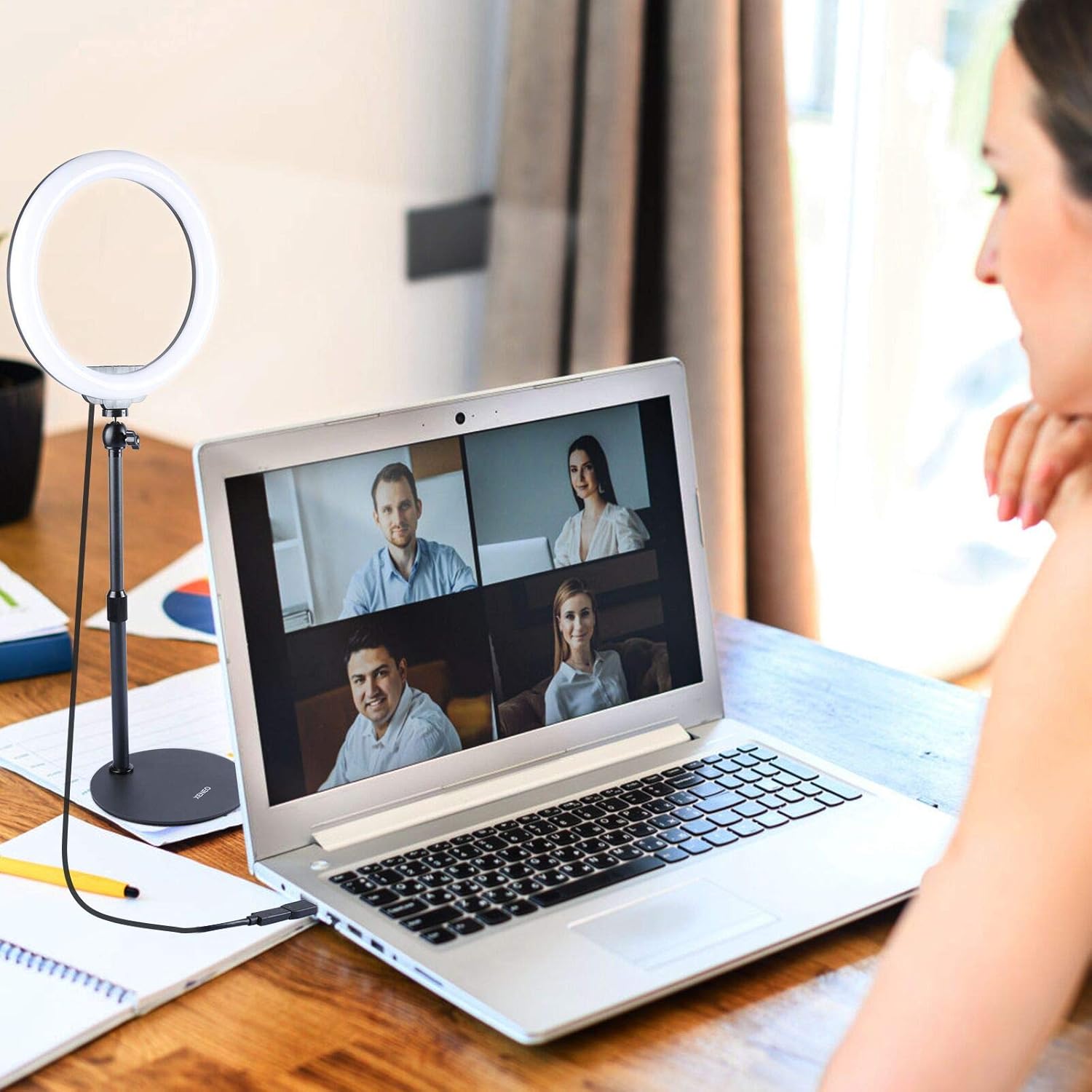 Buy 2 get 3 Xeneo 10 Desktop Selfie Ring Light with Stand and Phone Holder for iPhone Android, 3 Light Modes Dimmable LED Ringlight for YouTube/Video Shooting/Streaming/Makeup with Remote Shutter Review Xeneo 10 Desktop Selfie Ring Light with Stand and Phone Holder for iPhone Android, 3 Light Modes Dimmable LED Ringlight for YouTube/Video Shooting/Streaming/Makeup with Remote Shutter