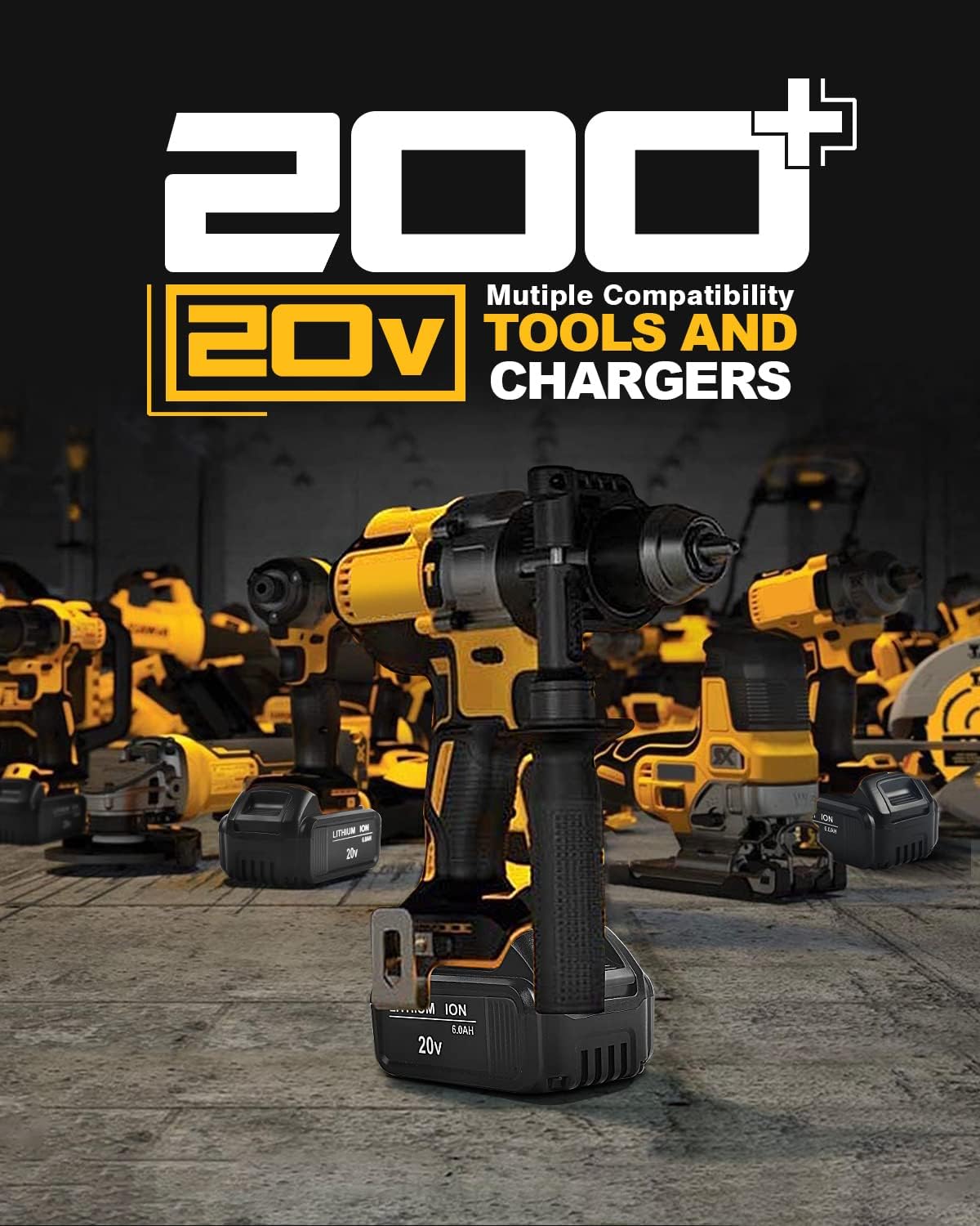 Replacement for Dewalt 6.0Ah 20V Battery Compatible with 20 Volt Dewalt Batteries XR Max Cordless Power Tools