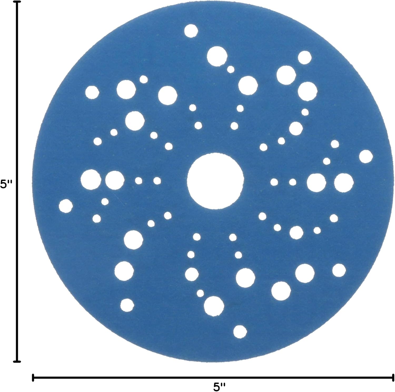 Hookit 3M Hookit Blue Abrasive Disc Multi-hole, 36168, 5 in, 600 grade, 50 discs per carton