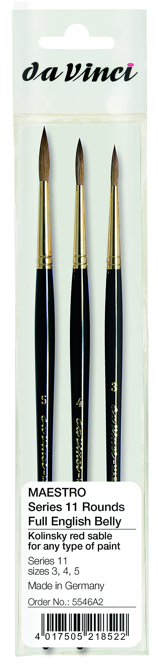 Amazon.com: da Vinci Brushes Watercolor Set 5546a2 - Series 11