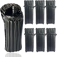 Vista 9 de Bolsas de viaje de vino para botellas de vino de avión, bolsas protectoras de botellas de vino reutilizables negras con bomba infladora gratis, 10