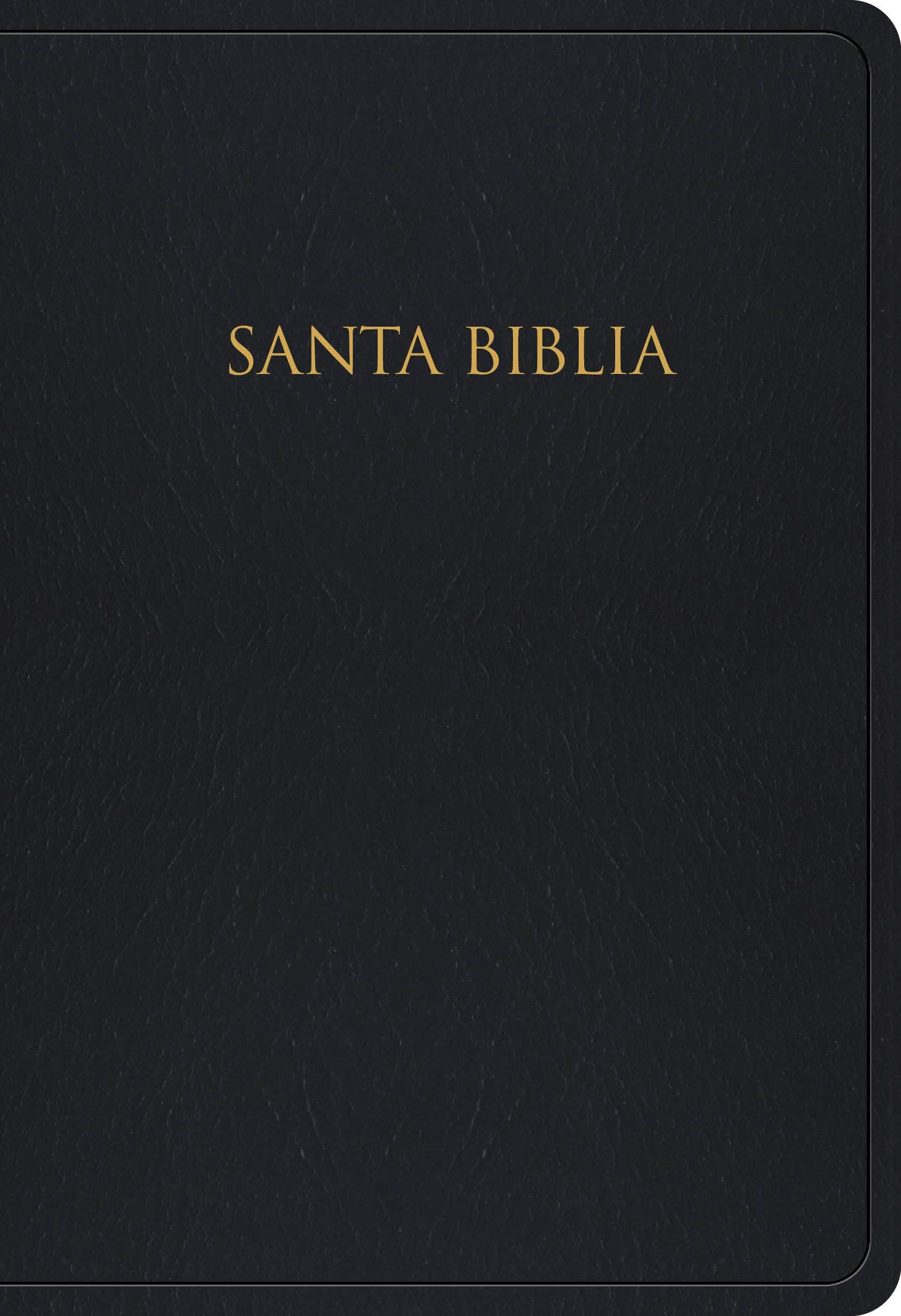Santa Biblia: Reina-valera 1960 para regalos y pemios negro imitación piel
