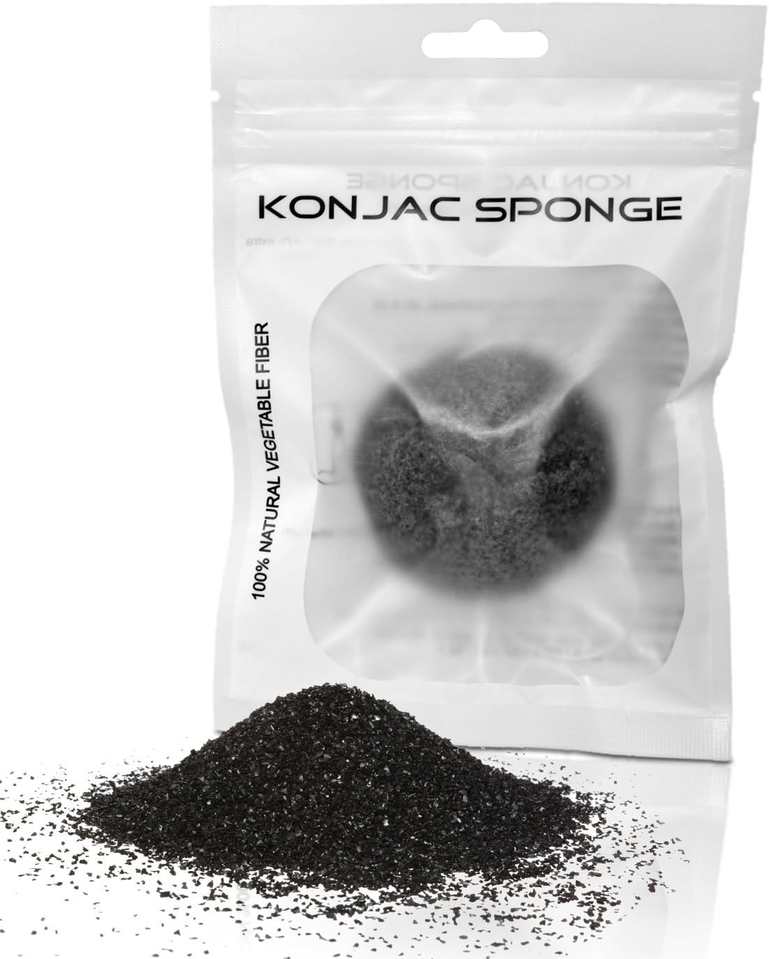 Activated Bamboo Charcoal Infused Premium Konjac Sponge 100 Natural Sponge Gently