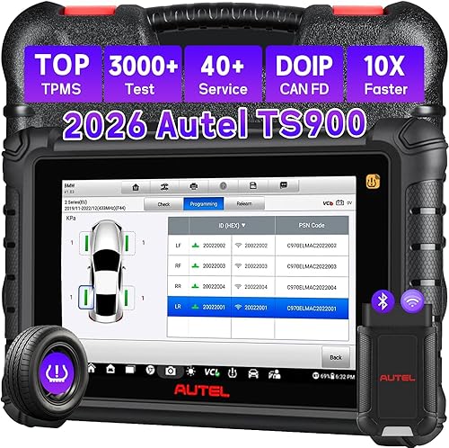 Autel Scanner MaxiTPMS TS900 Autel herramienta de programación de TPMS Control bidireccional completo de TPMS Diagnóstico de todos los sistemas
