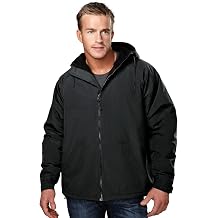 AFC Men's Nylon Hooded Jacket with Fleece Lining Lg to 6x Big and Tall Coat