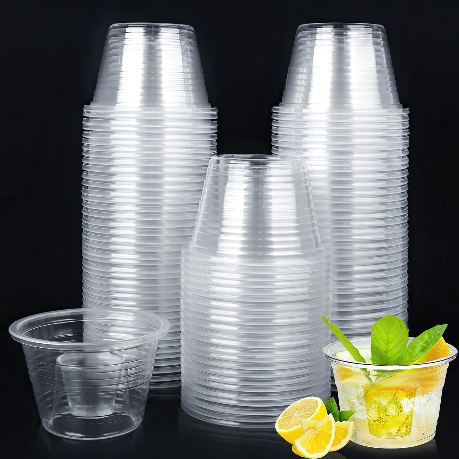 Kieliszki do wódki, 100 sztuk, plastikowe, bomb shot, kubki do myśliwskich bomb, wielokrotnego użytku