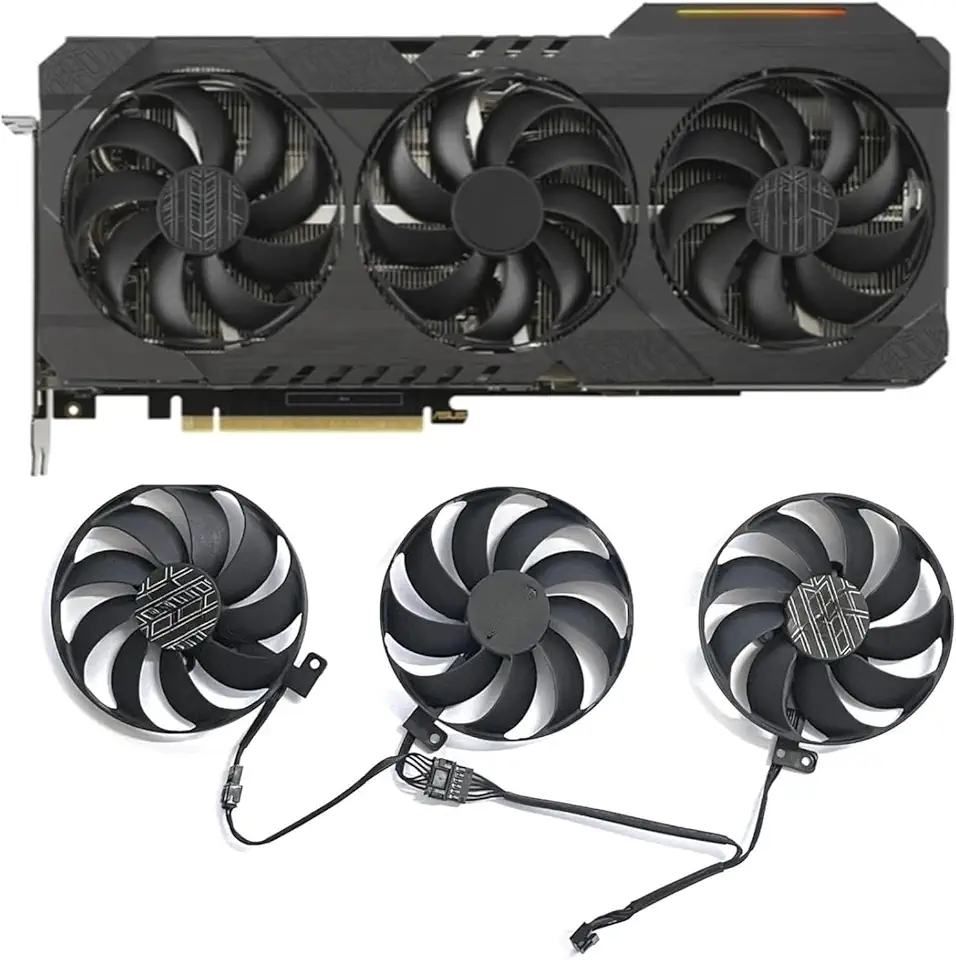 High-Performance Graphics Card Fan CF9010U12D for TUF RTX 3060/3060 TI/3070/3080/3090 - DC 12V Cooling Solution