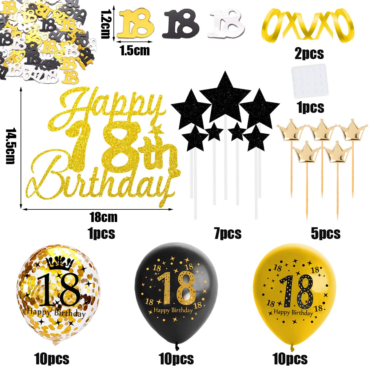 Thème Anniversaire 18 Ans Decoration Anniversaire 18 Ans Garcon Ballon 18 Ans Du00e9corations Anniversaire Garcon Noir Or, Arche Ballon 18 Ans Anniversair[u430] - Maison Décoration Anniversaire 18 Ans