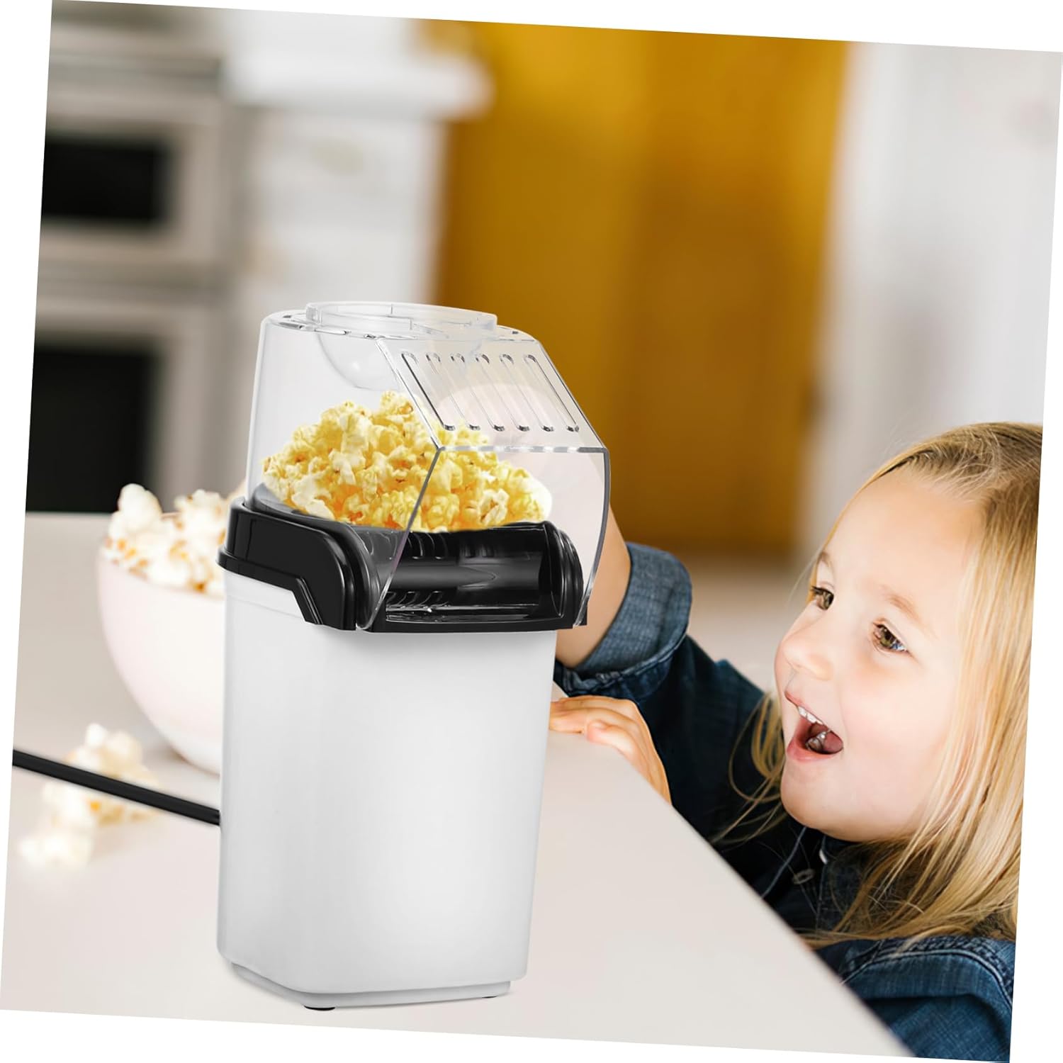110v Electric Popcorn Maker Air Popper Machine Popcorn Maker for Home Movie Night Us Plug