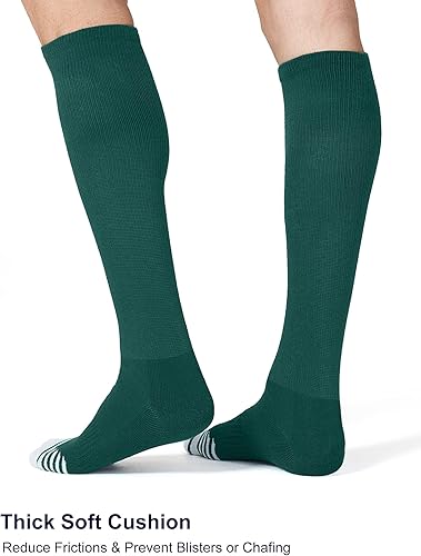 Miniatura 4 de FITRELL Paquete de 23 calcetines de béisbol y sóftbol para niños, jóvenes, hombres y mujeres, calcetines altos hasta la rodilla (varios colores)