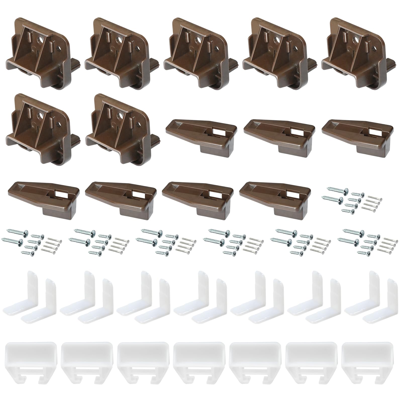 Rails de tiroir et glissières coulissantes lot de 8 pour meuble de cuisine et commode