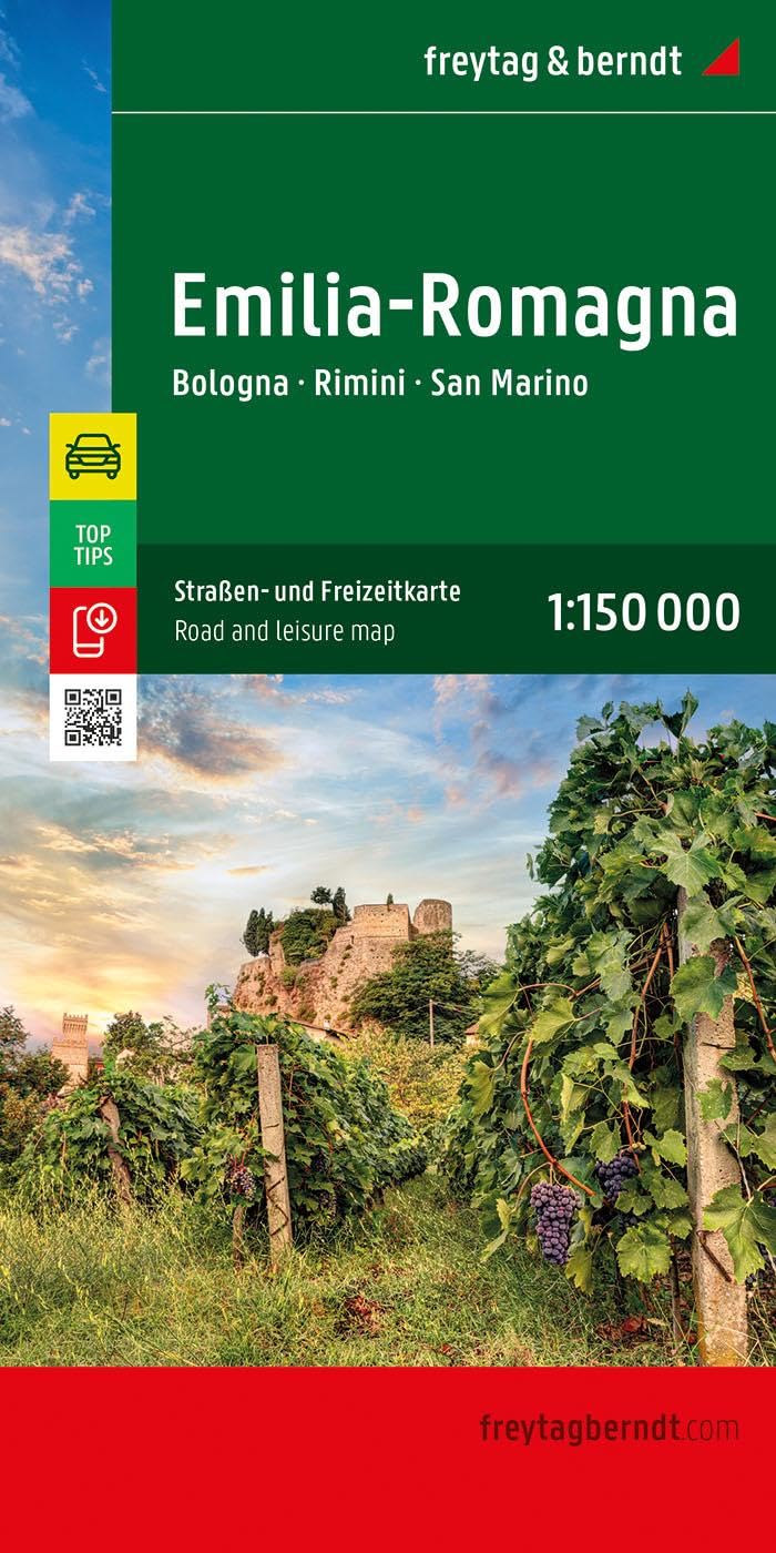 Emilia-Romagna Road and Leisure Map 1:150,000 scale: Bologna - Rimini - San Marino
