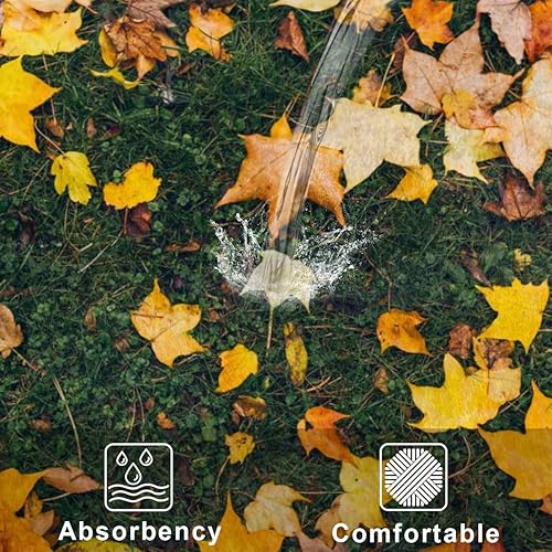 Miniatura 8 de Maple Leaves Bathroom Rug Mat Memory Foam Soft Plush Area Rug Non-Slip Absorbent Oval Rug for Bedroom Bathroom Bathtub Shower (Oval, 40×60cm)