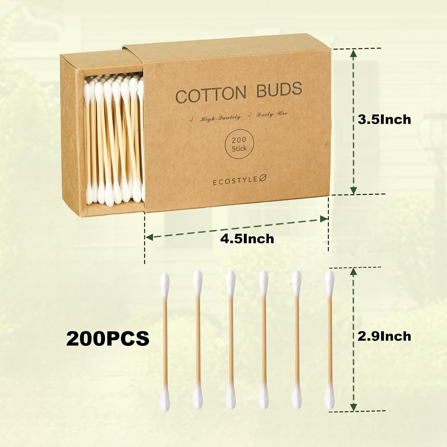 Best Bamboo Cotton Swabs, 200 Count | Double Tipped Soft Cotton S... 2026