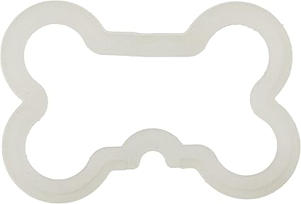 Amazon Com Quick Tags Dog Id Tag Silencers Large Bone Shaped 5 Piece Pet Supplies