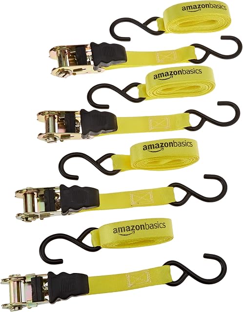 Amazon Basics Ratchet Strap - Pack of 4