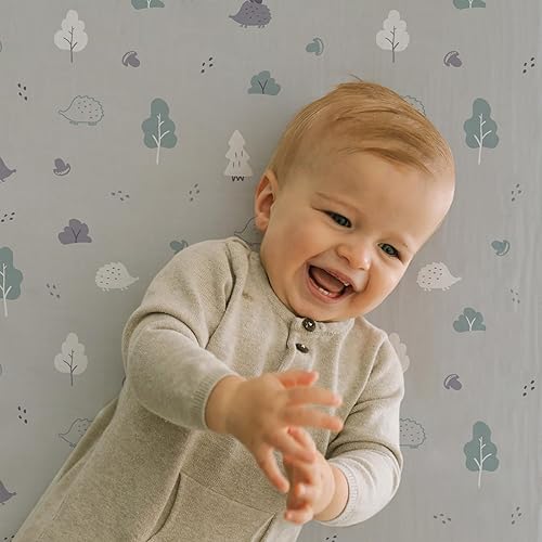 Miniatura 3 de BROLEX - Juego de sábanas elásticas ajustables para moisés, paquete de 2 sábanas para moiséscolchón, unisex, para niños y niñas, ultra suave, búho