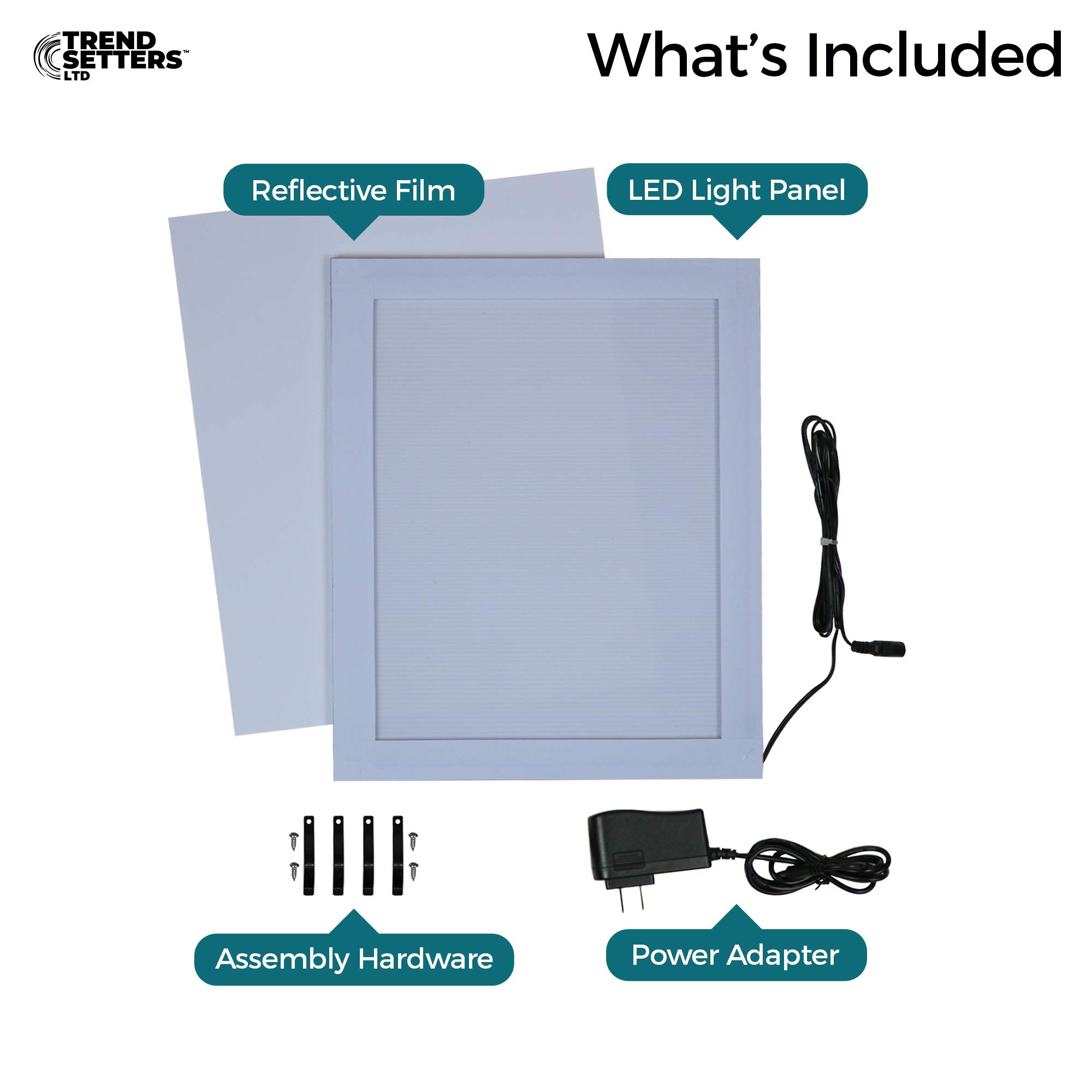 Amazon.com: Trend Setters 8” x 10” LED Backlight Panel Insert 