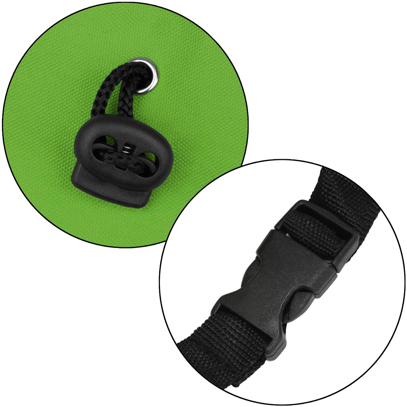ALPIDEX Bolsa de Tiza Ajustable con cinturón, Bolsa de Tiza para Escalada, Gimnasia, Levantamiento de Pesas, Color Verde