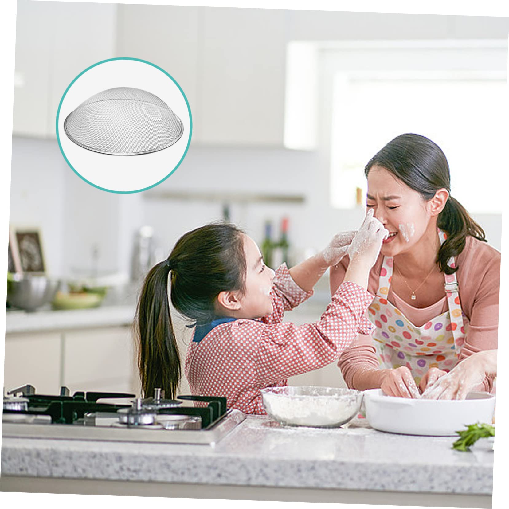 Ciieeo Colador de Malla Estable Y Práctico de Alambre Redondo para Cocina Herramienta de Filtrado Eficiente