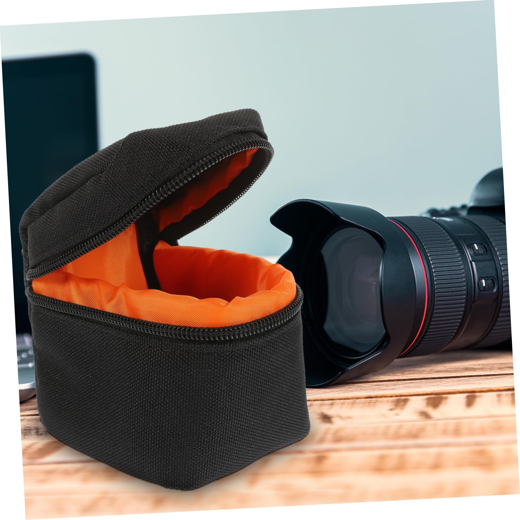 SHINEOFI 5 Piezas Bolsa de de Cámara Portátil Acolchada Estuche Resistente y Práctico para Lentes DSLR y Mirrorless Protección contra y para y Almacenamiento