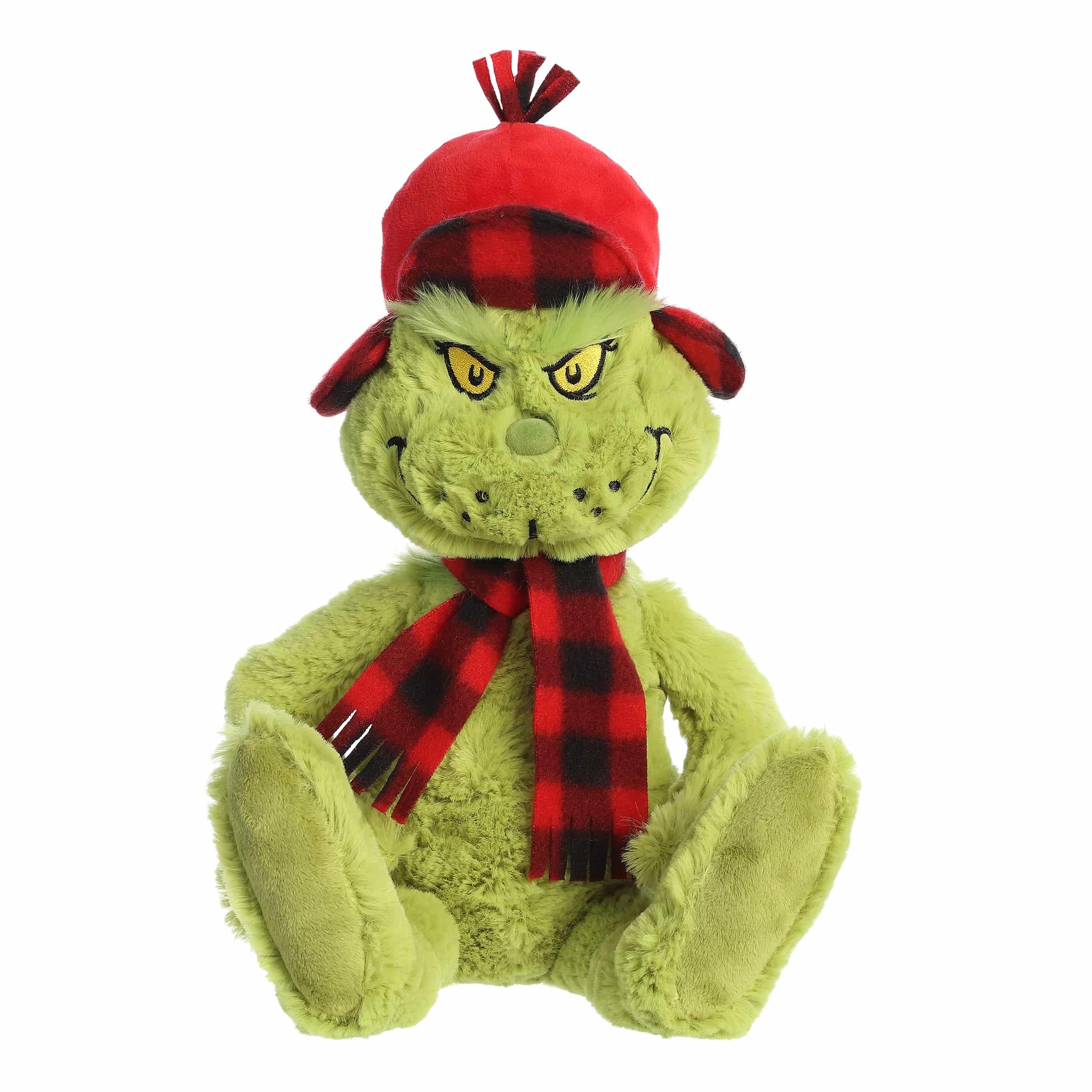 Aurora Whimsical Dr. Seuss Wilderness Grinch Stofftier - Offiziell lizenzierter Plüsch für fantasievolles Spielen - Perfekt für Kinder und Erwachsene - Grün 27,9 cm