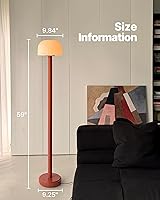 Vista 6 de Mushroom Floor Lamp with Remote, 59 Inch Tall LED Dimmable Standing Lamp with Adjustable Color Temperature, Mid-Century Modern Cute Ambient Floor