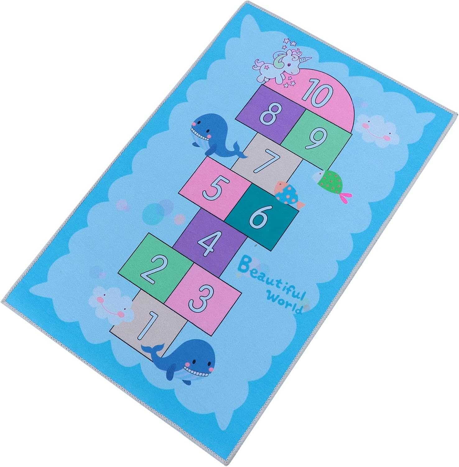 Garneck Hopscotch Mat Pad Floor Interesting Room Kid Space
