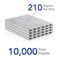 Vista 4 de Swingline Staples, Standard, 1/4" Length, 210/Strip, 5000/Box, 2 Pack (35107)