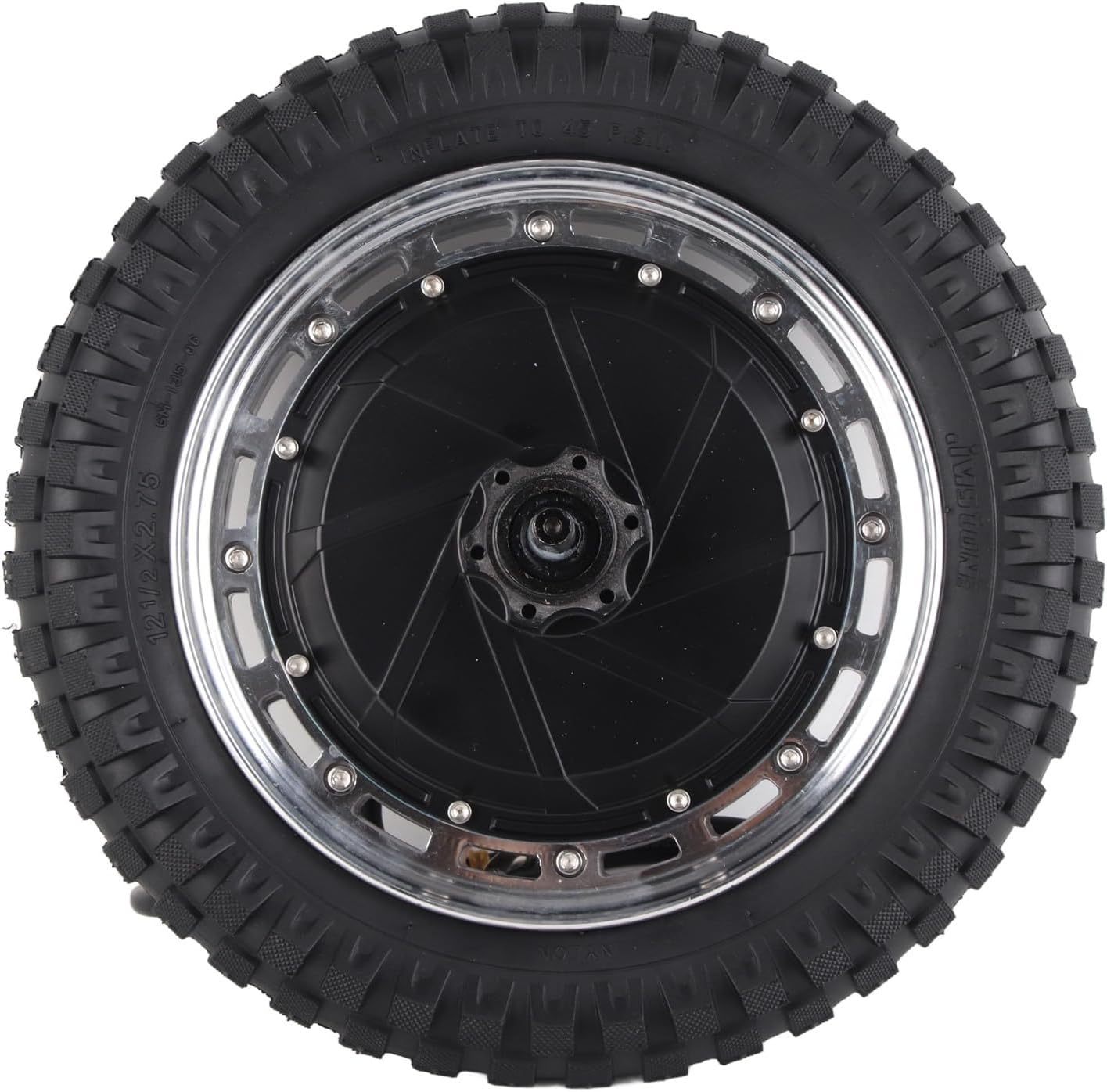 Hub Motor, 12in Wheel hub Drive Motor and Electric tire kit for Electric Motorcycles and Off-Road Vehicles, 48V–96V 800W–6500W Inner Outer Wheel Assembly for Conversion