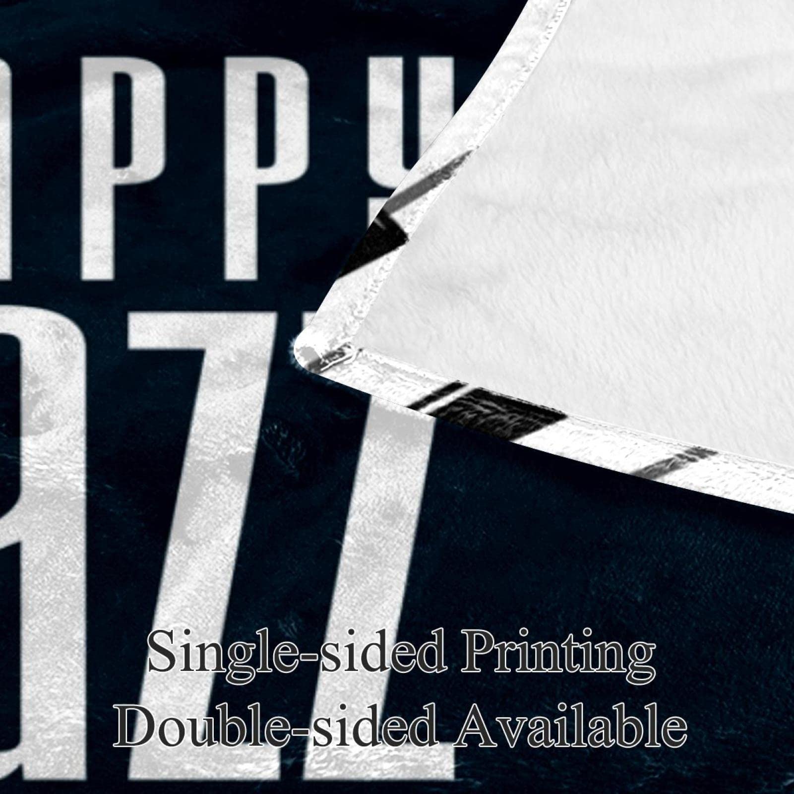 Happy Jazz Day Sassofono Pianoforte Violino Musica Coperta in Pile per Divano Leggero Peluche Fuzzy