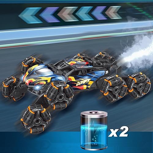 Miniatura 6 de Cool 8 ruedas controladas a mano rc Stunt Car Toys, gesture Sensing Remote Control Cars para niños de 6 7 8 a 12 13 14 años, ideas de regalos de