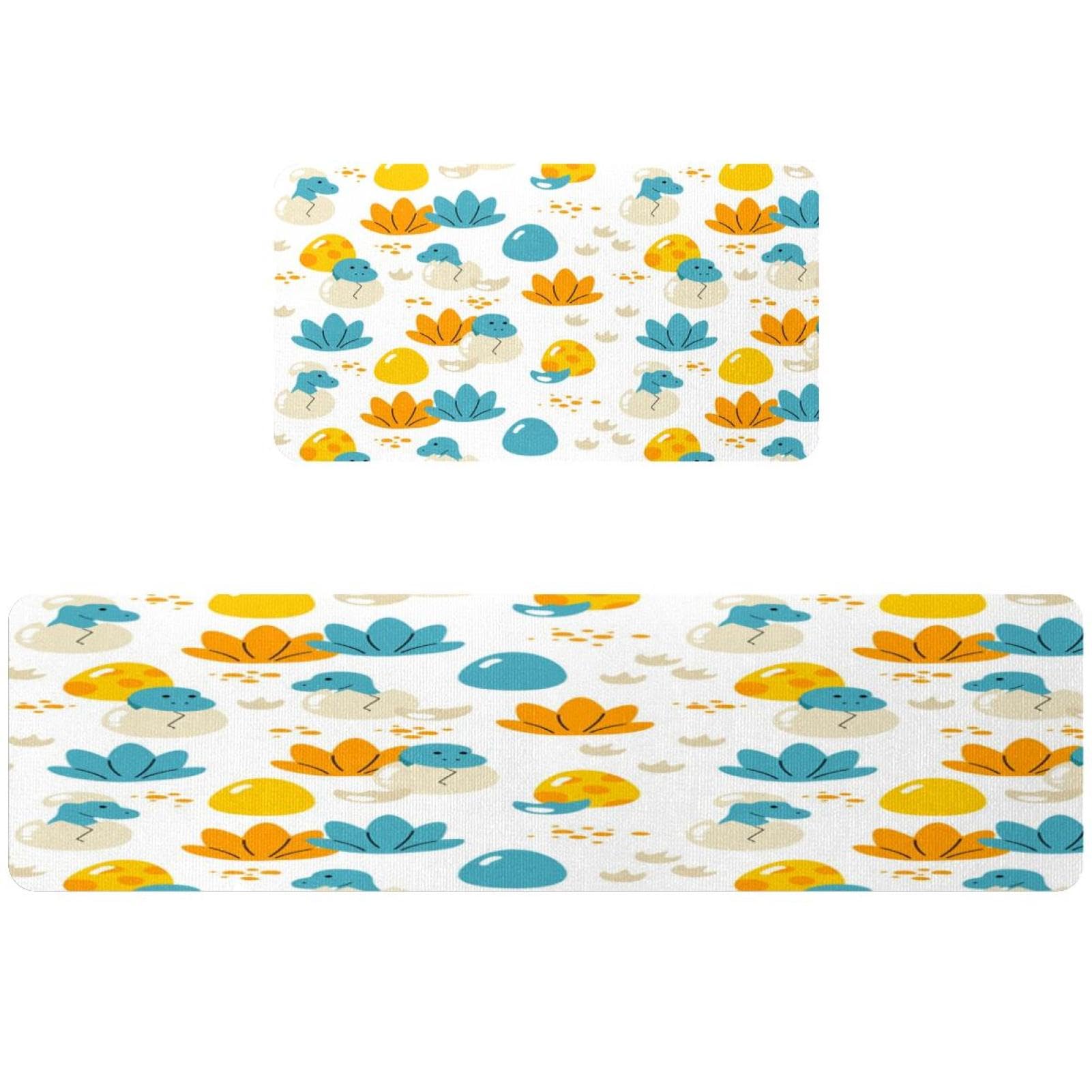 Tapete de cocina absorbente VAPOKF, protege tu suelo de manchas con 2 alfombras lavables
