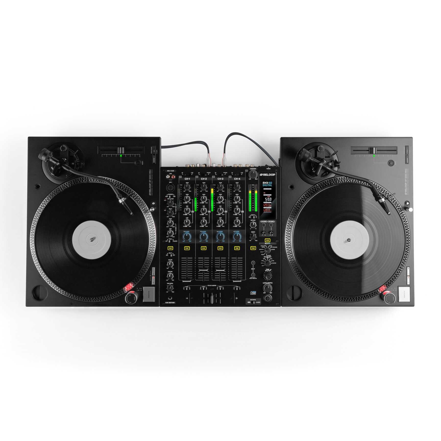 Reloop RP-5000 MK4 - Tocadiscos High-Torque Next Evolution de accionamiento Directo, diseñado para Uso Profesional y de Alta Durabilidad