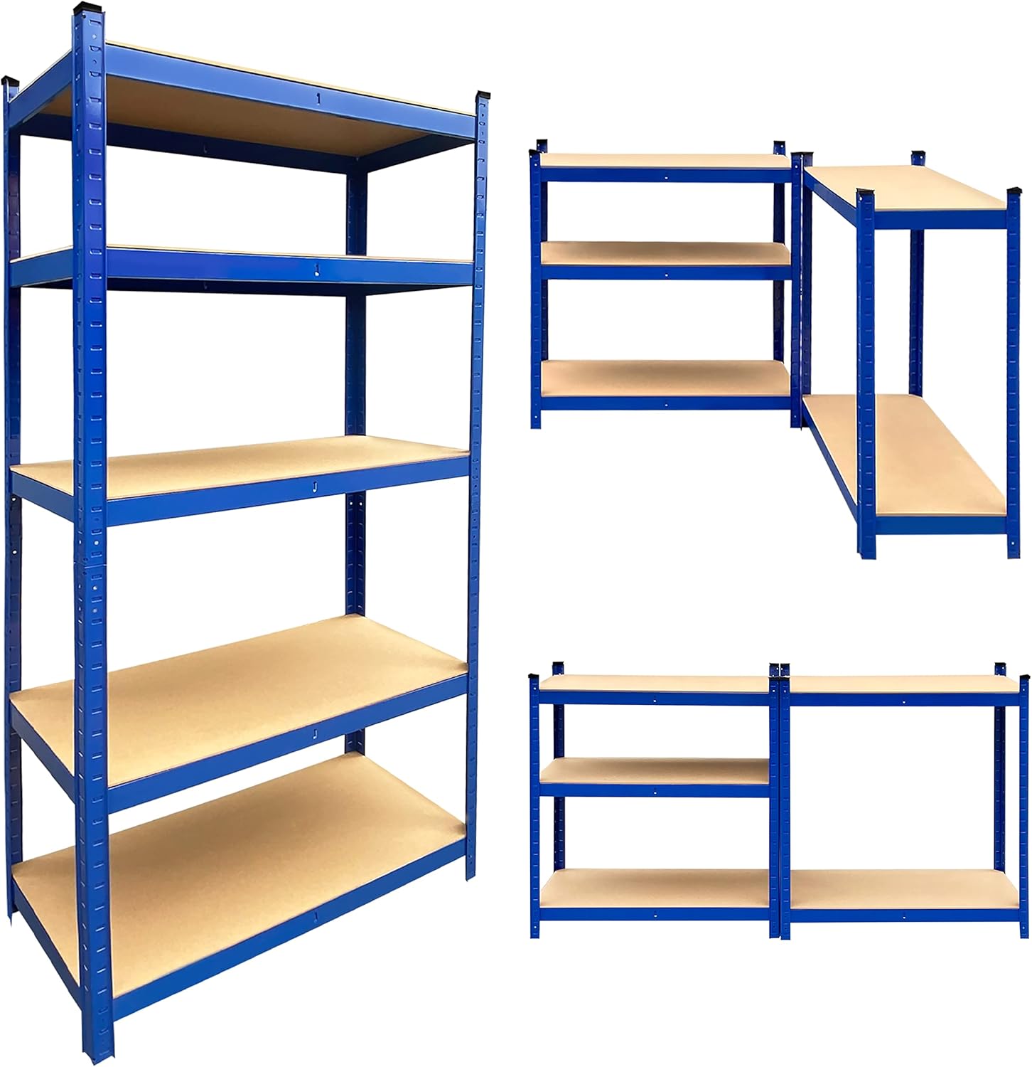 5tier Metal Shelving Unit Adjustable Garage Storage Utility Rack Heavy Duty Shelves
