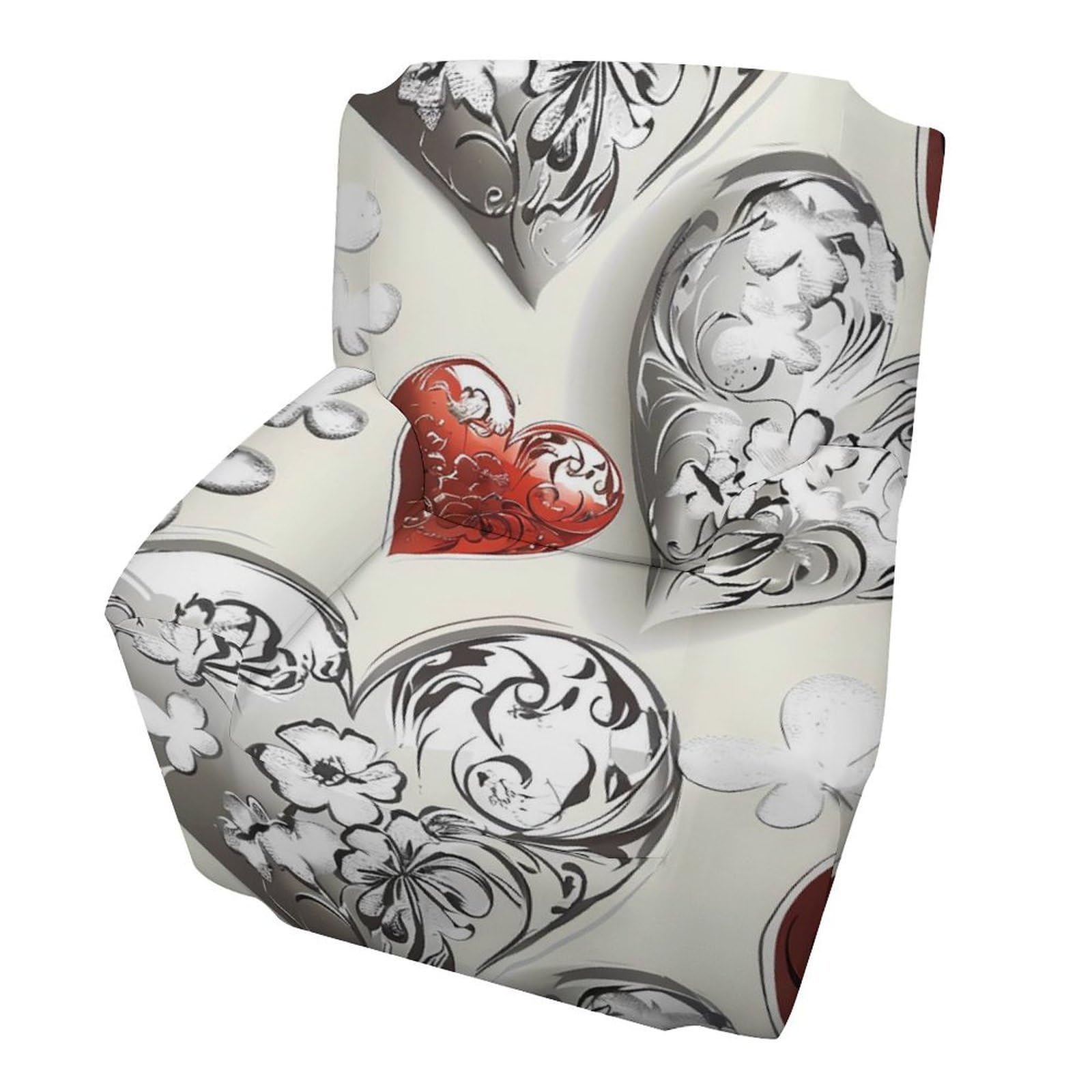 Housse de fauteuil romantique pour décoration de salon et hôtel