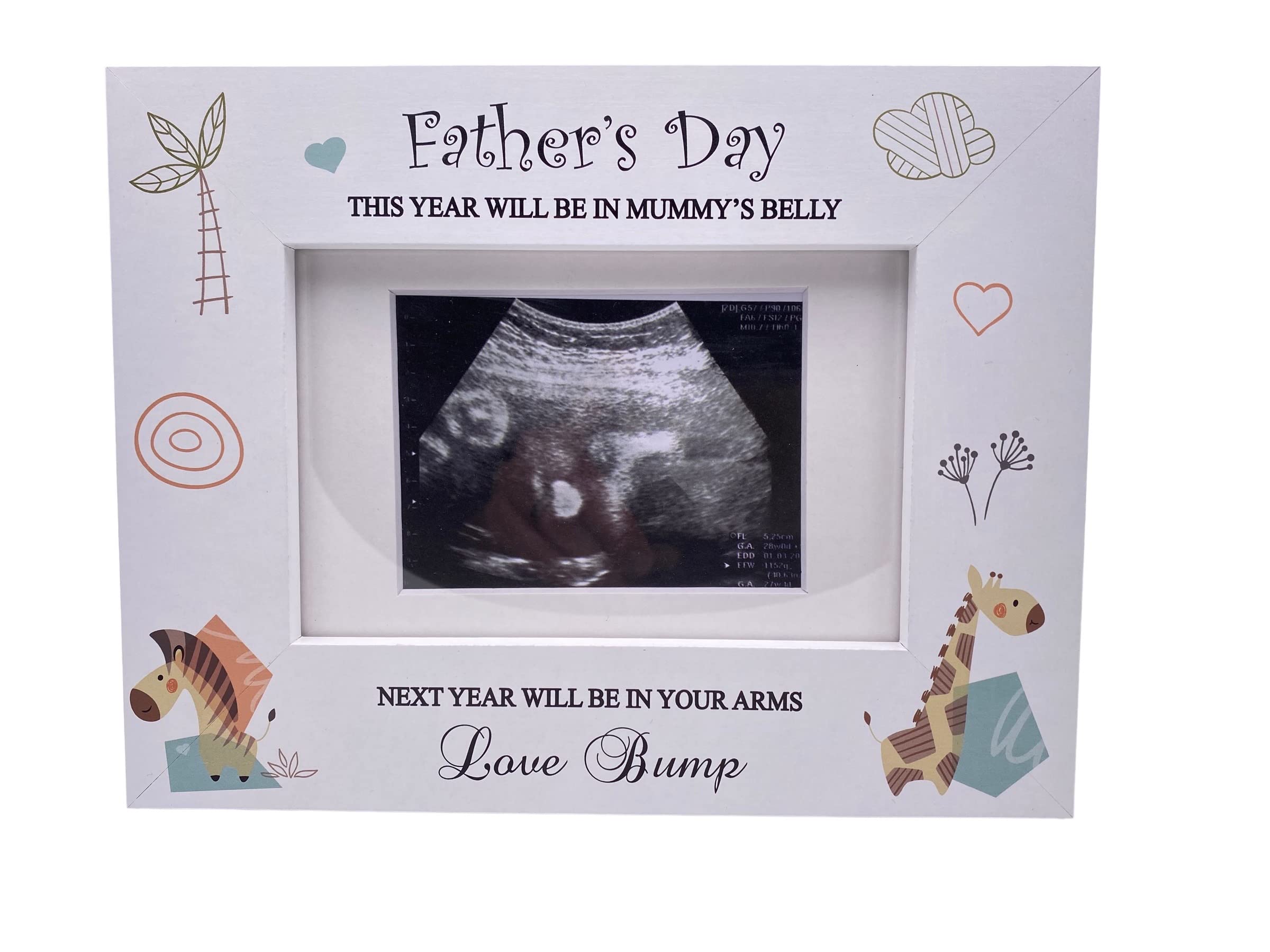 Baby Announcement Daddy to be Scan Photo Frame Father's Day Gift