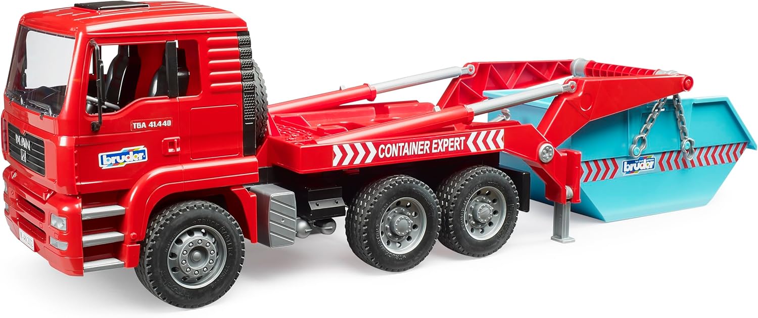 Bruder 02741 Man TGA Skip Container Truck