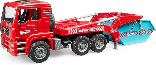 Bruder 02741 - Camion à conteneurs Man TGA - 1:16 Véhicules, camions, véhicules de Chantier, Chantier, Jouets à partir de 3 Ans - 5