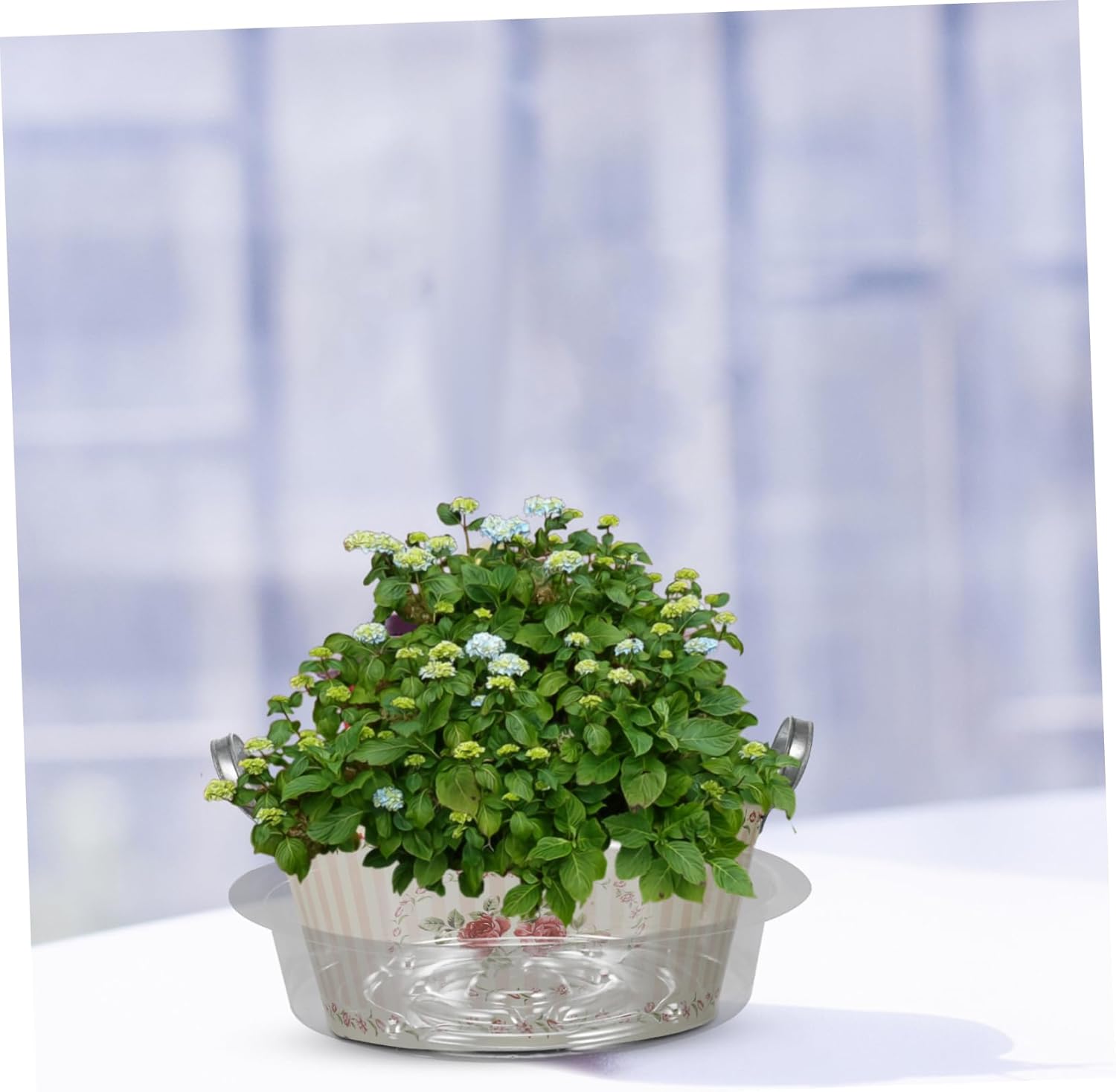 Sosoport 120pcs Plant Saucers Plastic Drip Trays for Indoor and Outdoor Gardening Round Base for Flower Pots Prevent Water Leakage and Keep Clean