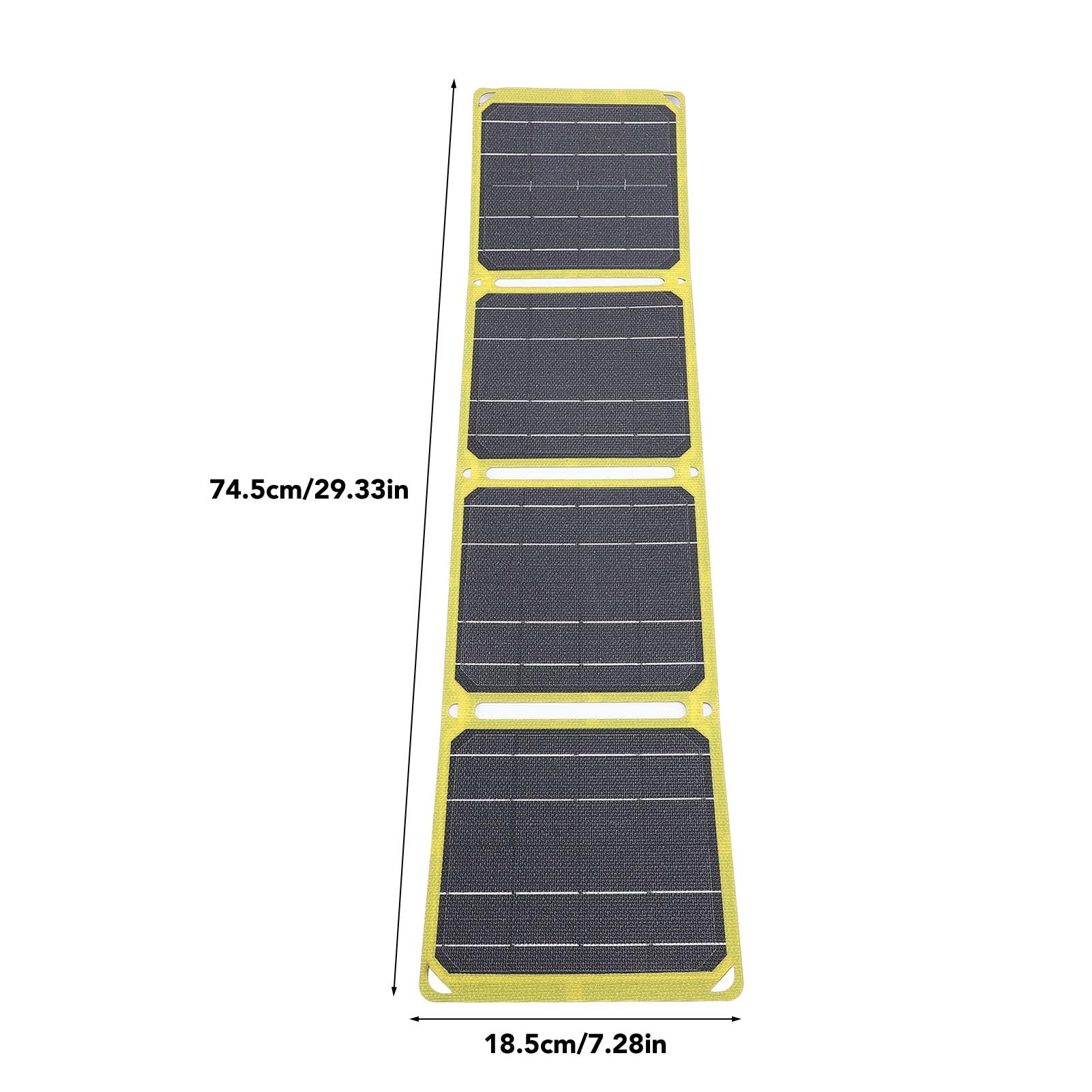 Pannello Solare Portatile da 200 W, Pannello Solare Pieghevole Impermeabile in Silicio Monocristallino ETFE Backup di Alimentazione, Caricatore Solare USB Tipo C DC per