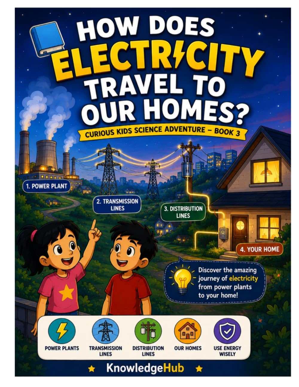 How Does Electricity Travel To Our Homes?: Explore the Amazing Journey of Electricity From Power Plants to Your Home! (Curious Kids Science Adventure)