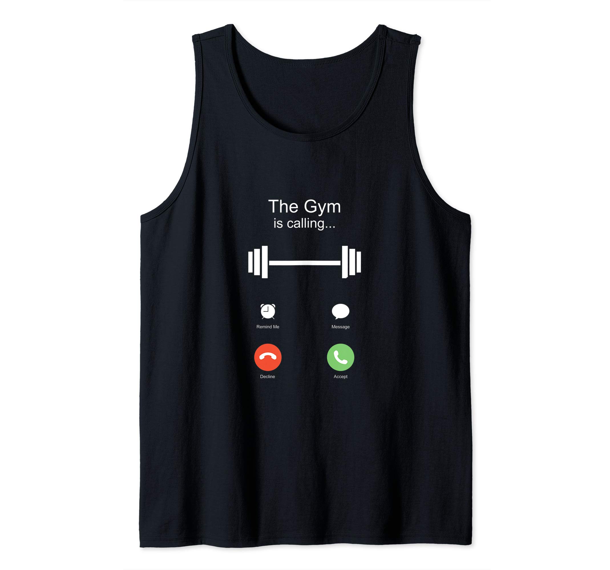 Funny Workout Motivation Gym Phone Calling Tank Top