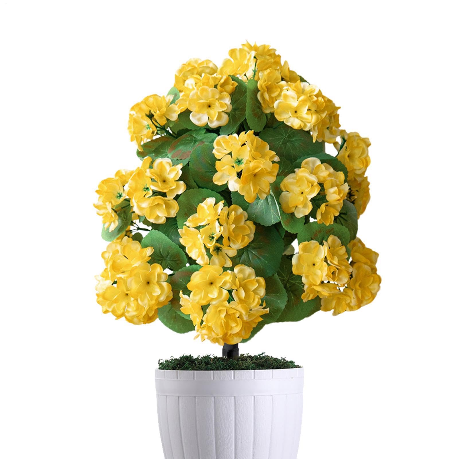 Flores realistas de jardin con estacas de begonia decorativa exterior