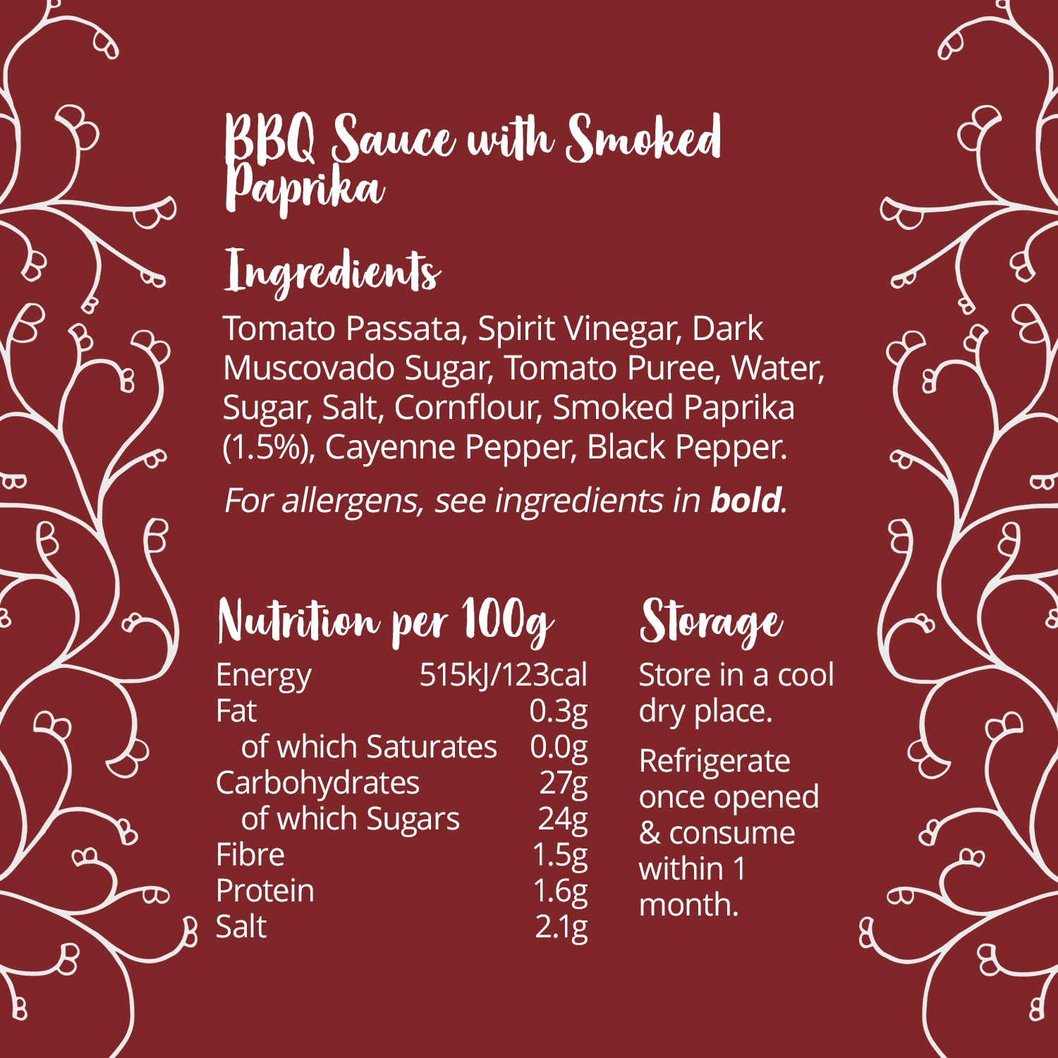 Bay's Kitchen FODMAP sos BBQ z wędzonym papryką do grilla i domowego gotowanego jedzenia, bezglutenowy, przyjazny dla IBS i odpowiedni dla wegan, butelka 275 g